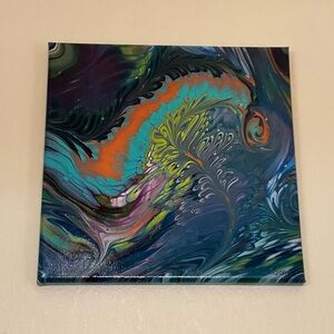 Copper Spine Abstract Art Painting Wall Art